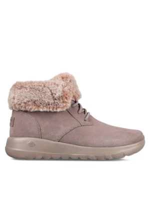 Skechers Botki On-The-Go Joy Plush Dreams 144042/DKTP Różowy