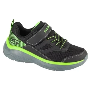 Skechers Boundless 403718L-BKLM, Dla chłopca, Czarne, buty sneakers, przewiewna siateczka, rozmiar: 28