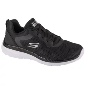 Skechers Bountiful - Quick Path 12607-BKW, Damskie, Czarne, buty sneakers, przewiewna siateczka, rozmiar: 36