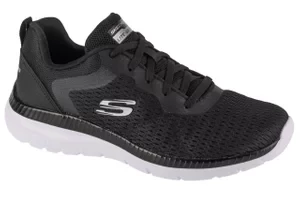 Skechers Bountiful - Quick Path 12607-BKW, Damskie, Czarne, buty sneakers, przewiewna siateczka, rozmiar: 36