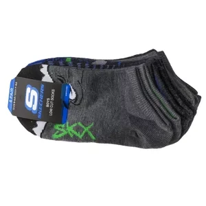 Skechers Boys 6pk Low Cut Dinos S111627-AST, Dla chłopca, Wielokolorowe, skarpetki, poliester, rozmiar: 31-34