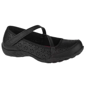 Skechers Breathe Easy Playground Popp 82277L-BBK, Dla dziewczynki, Czarne, buty sportowe, skóra licowa, rozmiar: 27