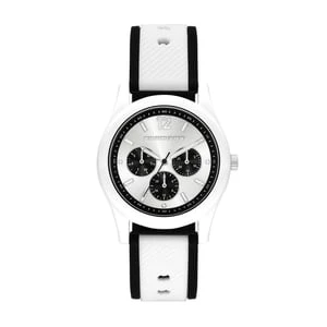 Skechers Brooklake zegarek - Bialy/Czarny Watch
