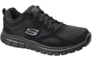 Skechers Burns 52635-BBK, Męskie, Czarne, buty sneakers, tkanina, rozmiar: 41