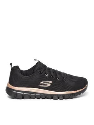 Skechers Sneakersy Get Connected 12615/BKRG Czarny