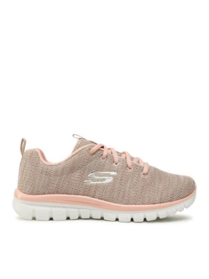 Skechers Sneakersy Twisted Fortune 12614/NTCL Beżowy