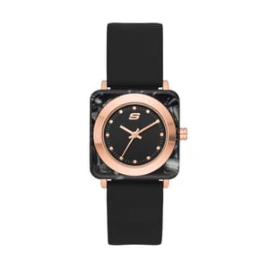 Skechers Calabar Black Pearl Square zegarek - Czarny Watch