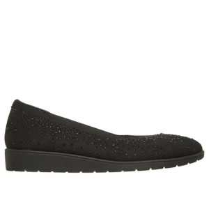 Skechers Cleo Flex Wedge - Shimmer Muse - Czarny