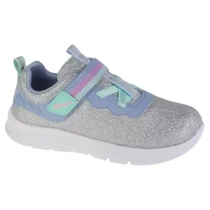 Skechers Comfy Flex 2.0 82177N-SLLB, Dla dziewczynki, Szare, buty sportowe, tkanina, rozmiar: 24