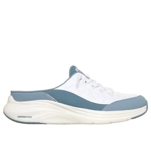 Skechers Contour Foam - Cozy Fit Sweet Embrace - Bialy/Jasny Niebieski