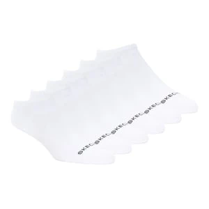 Skechers Cotton No-Show skarpety - 6 Pack - Bialy