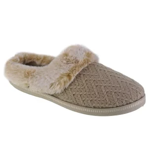 Skechers Cozy Campfire - Home Essential 167225-NAT, Damskie, Beżowe, kapcie, tkanina, rozmiar: 36