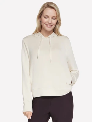 Skechers Cozy Luxe bluza z kapturem - Off White/Mauve