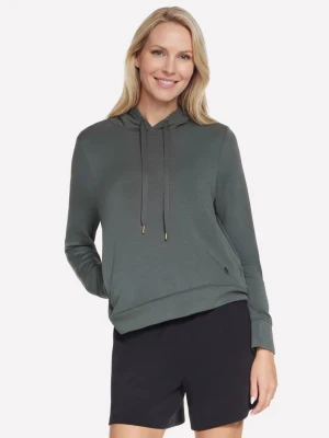 Skechers Cozy Luxe bluza z kapturem - Zielony/Czarny