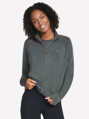 Skechers Cozy Luxe Kurtka - Zielony / Czarny