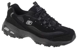 Skechers D Lites Biggest Fan 11930-BBK, Damskie, Czarne, buty sneakers, nubuk, rozmiar: 35,5