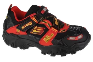 Skechers Damager III-Fire Stopper 400019L-BKRD, Dla chłopca, Czarne, buty sportowe, tkanina, rozmiar: 27,5