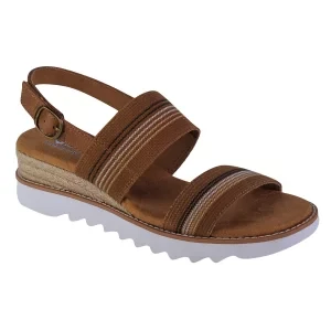 Skechers Desert Kiss Hi - Tea Time 113863-BRMT, Damskie, Brązowe, sandały, tkanina, rozmiar: 41