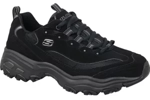 Skechers D'Lites 52675-BBK, Męskie, Czarne, buty sneakers, nubuk, rozmiar: 41