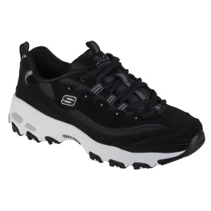 Skechers D'Lites - Biggest Fan 11930-BLK, Damskie, Czarne, buty sneakers, nubuk, rozmiar: 35