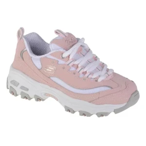 Skechers D'Lites- Biggest Fan 80587L-LPKW, Dla dziewczynki, Różowe, buty sneakers, skóra syntetyczna, rozmiar: 35, 5
