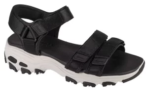 Skechers D'Lites - Fresh Catch 31514-BLK, Damskie, Czarne, sandały, tkanina, rozmiar: 40