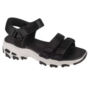 Skechers D'Lites - Fresh Catch 31514-BLK, Damskie, Czarne, sandały, tkanina, rozmiar: 36