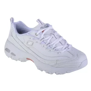 Skechers D'Lites - Fresh Start 11931-WNVR, Damskie, Białe, buty sneakers, skóra licowa, rozmiar: 37