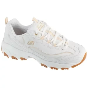 Skechers D'Lites - Good Neutral 149807-WHT, Damskie, Białe, buty sneakers, nubuk, rozmiar: 35