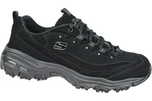 Skechers D'Lites-Play On 11949-BBK, Damskie, Czarne, buty sneakers, nubuk, rozmiar: 35