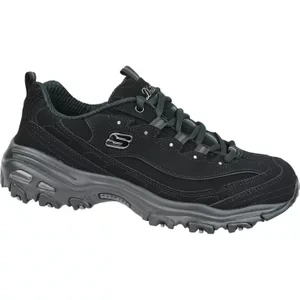 Skechers D'Lites-Play On 11949-BBK, Damskie, Czarne, buty sneakers, nubuk, rozmiar: 35