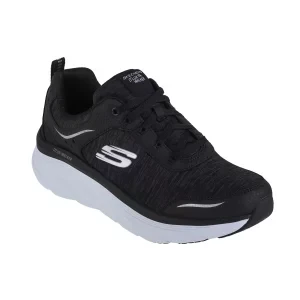 Skechers D'Lux Walker-Cool Groove 149336-BKW, Damskie, Czarne, buty sneakers, tkanina, rozmiar: 36