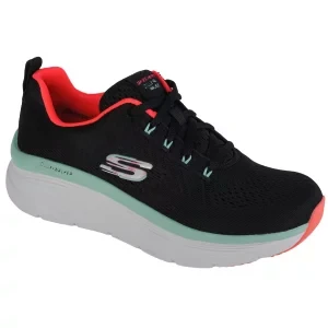 Skechers D'Lux Walker - Fresh Finesse 149368-BKMN, Damskie, Czarne, buty sneakers, tkanina, rozmiar: 36