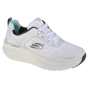 Skechers Relaxed Fit: D'Lux Walker - Infinite Motion 149023-WBK, Damskie, Białe, buty sneakers, tkanina, rozmiar: 36