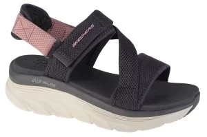 Skechers D'Lux Walker Kind Mind 119302-GYPR, Damskie, Szare, sandały, tkanina, rozmiar: 38