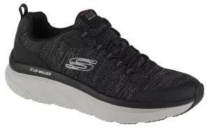 Skechers D'Lux Walker-Pensive 232045-BKW, Męskie, Szare, buty sneakers, tkanina, rozmiar: 41