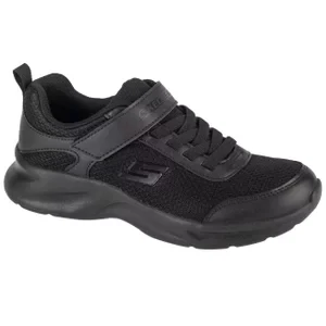 Skechers Dynamatic 405110L-BBK, Dla chłopca, Czarne, buty sneakers, przewiewna siateczka, rozmiar: 28