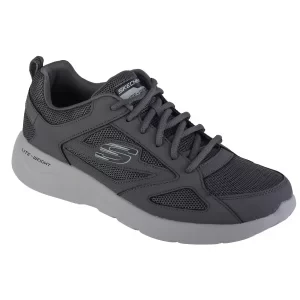 Skechers Dynamight 2.0 - Fallford 58363-CCBK, Męskie, Szare, buty sneakers, przewiewna siateczka, rozmiar: 41