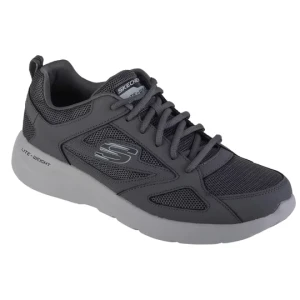 Skechers Dynamight 2.0 - Fallford 58363-CCBK, Męskie, Szare, buty sneakers, przewiewna siateczka, rozmiar: 46