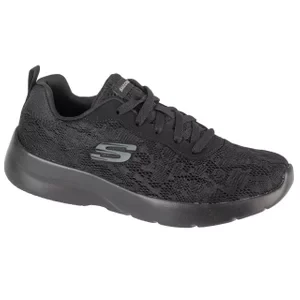 Skechers Dynamight 2.0 - Homespun 12963-BBK, Damskie, Czarne, buty sneakers, przewiewna siateczka, rozmiar: 36