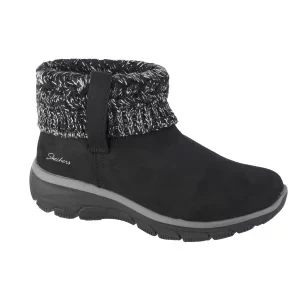 Skechers Easy Going - Cozy Weather 167401-BLK, Damskie, Czarne, buty zimowe, tkanina, rozmiar: 36
