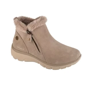 Skechers Easy Going - High Zip 2 168042-TPE, Damskie, Beżowe, buty zimowe, skóra zamszowa, rozmiar: 36