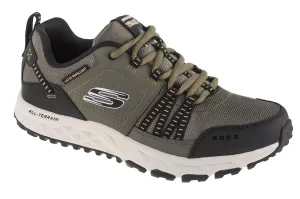 Skechers Escape Plan 51591-OLBK, Męskie, Zielone, buty trekkingowe, skóra licowa, rozmiar: 41