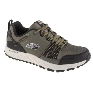 Skechers Escape Plan 51591-OLBK, Męskie, Zielone, buty trekkingowe, skóra licowa, rozmiar: 44