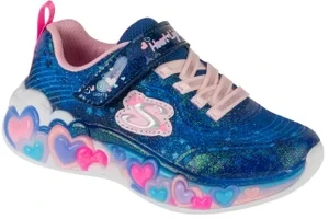 Skechers Eternal Heart Lights 302696L-NVMT, Dla dziewczynki, Granatowe, buty sneakers, tkanina, rozmiar: 27