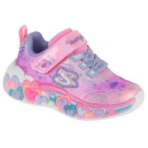 Skechers Eternal Heart Lights 302696N-LPMT, Dla dziewczynki, Różowe, buty sneakers, tkanina, rozmiar: 23