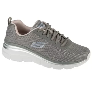 Skechers Fashion Fit - Bold Boundaries 12719-GYLV, Damskie, Szare, buty sneakers, tkanina, rozmiar: 37