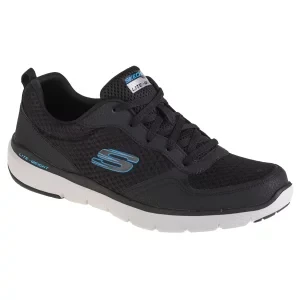 Skechers Flex Advantage 3.0 52954-BLK, Męskie, Czarne, buty treningowe, tkanina, rozmiar: 42,5