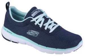 Skechers Flex Appeal 3.0 13070-NVAQ, Damskie, Granatowe, buty sneakers, przewiewna siateczka, rozmiar: 36