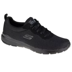 Skechers Flex Appeal 3.0 - First Insight 13070-BBK, Damskie, Czarne, buty sneakers, przewiewna siateczka, rozmiar: 36
